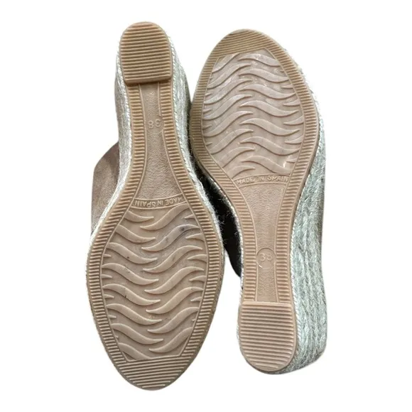 Paseart Espadrilles | Slip On | Wedge HeelsSize 38 (US 7.5 | | Suede Tan Color