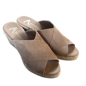 Paseart Espadrilles | Slip On | Wedge HeelsSize 38 (US 7.5 | | Suede Tan Color