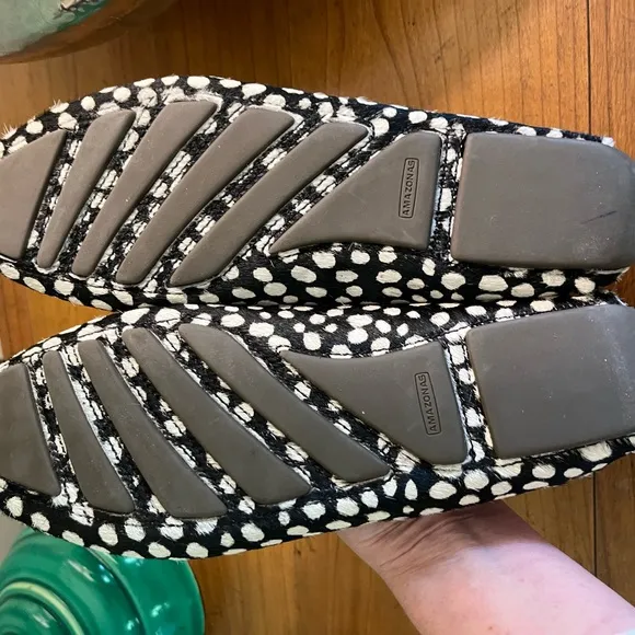 Patricia Green driving Cow Haircalf Loafers