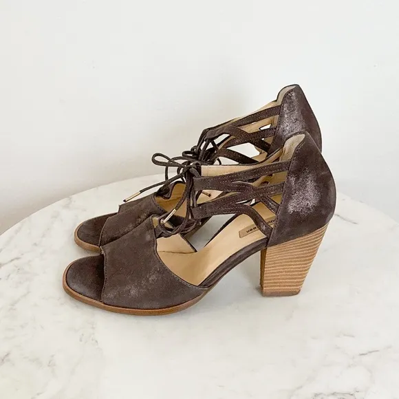 Paul Green NEW Veronica Sandals Earth Antique Metallic Size 7.5 US