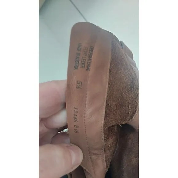 Paul Green NEWBURY Suede Wedge Boots BROWN PLATFORM CHUNKY/NWOB, Size 5.5