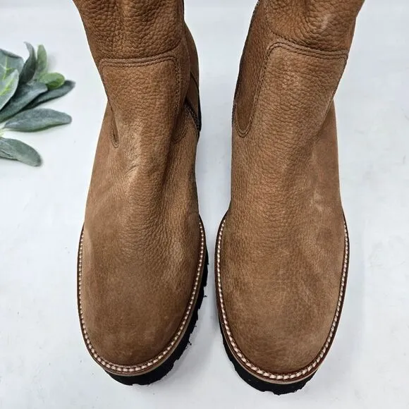 PAUL GREEN Newbury Suede Leather Wedge Boots Chunky Platform Size 8 UK