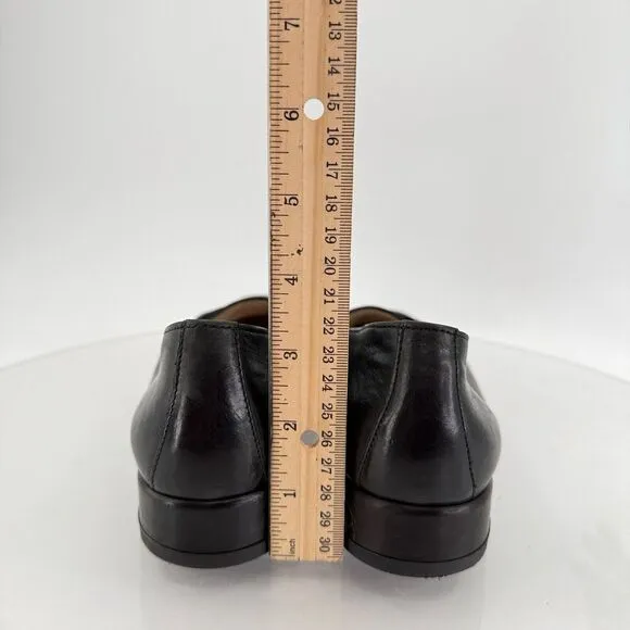 Paul Green Womens Penny Loafers Slip On Shoes Black Leather Size 6 UK - 8.5 US