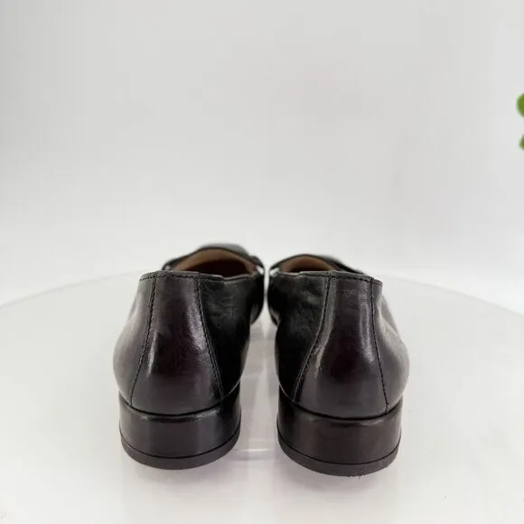 Paul Green Womens Penny Loafers Slip On Shoes Black Leather Size 6 UK - 8.5 US