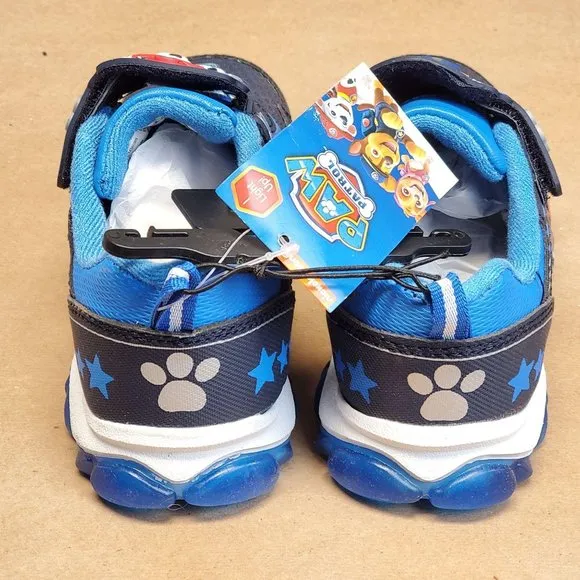 Paw Patrol Light Up Sneakers Size 8 Blue
