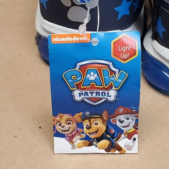 Paw Patrol Light Up Sneakers Size 8 Blue