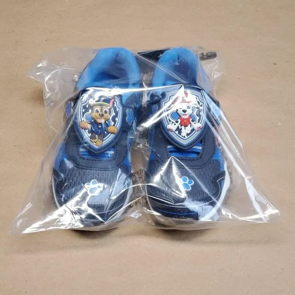 Paw Patrol Light Up Sneakers Size 8 Blue