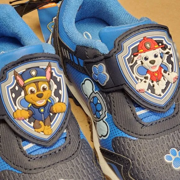 Paw Patrol Light Up Sneakers Size 8 Blue