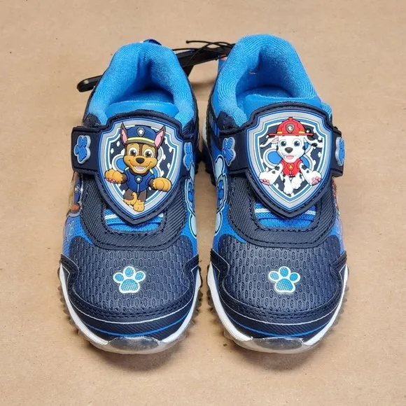 Paw Patrol Light Up Sneakers Size 8 Blue