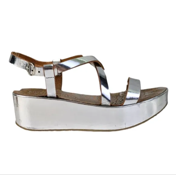 Pedro Garcia Platform Wedge Sandals GUC $595 Size 39 US 9  S3325