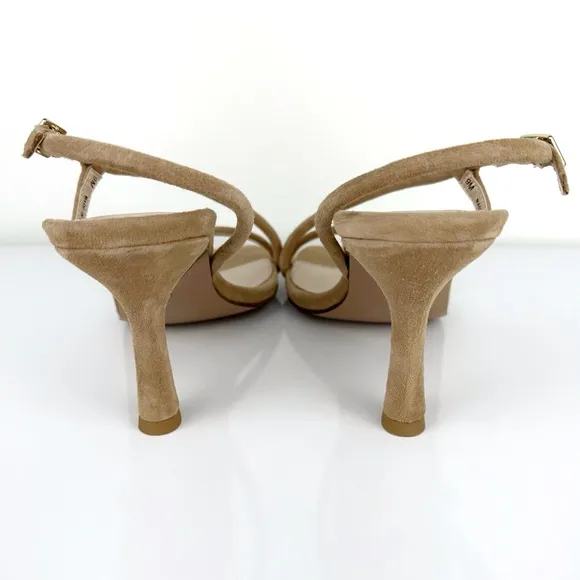 Pelle Moda Women's Osment Suede Slingback Sandals Tan Size 9