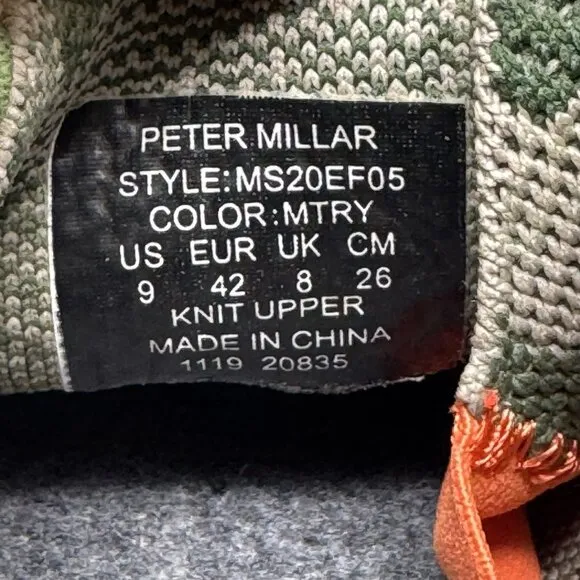 Peter Millar Hyperlight Glide Camo Athletic Running Shoes Men’s Size 9 Sneakers