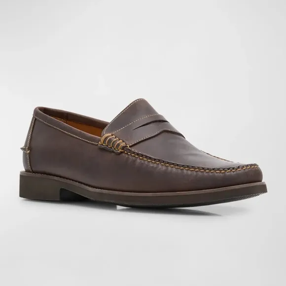 Peter Millar Men's Handsewn Leather Penny Loafers