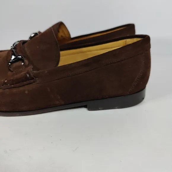 Peter Millar Men's Suede Horsebit Driving Moccasins Loafer Brown Shoe Size 12M