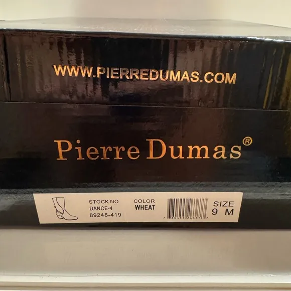 Pierre Dumas Dance-4 Tan Suede Mid-Calf Boots NWTB