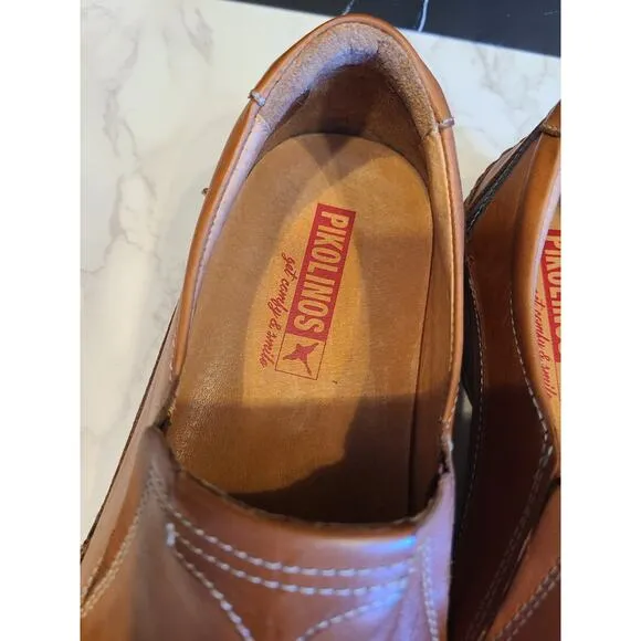 Pikolinos San Telmo Men's Slip on Loafers Brown Driving Moccasins 43 US 9.5-10