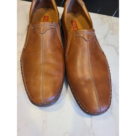 Pikolinos San Telmo Men's Slip on Loafers Brown Driving Moccasins 43 US 9.5-10