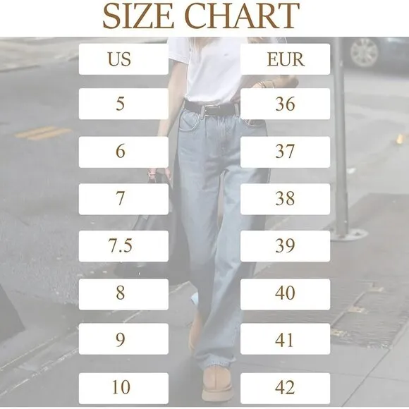 Platform Mini Ankle Boots Fur Fleece Lined Sneakers Women's Slippers