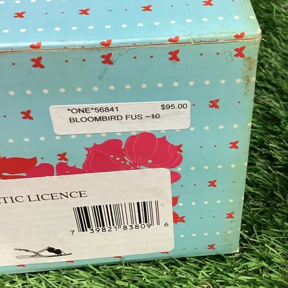 Poetic License Bloombird Pink Bow Strappy Sandals Sequin 10 NIB