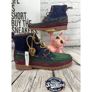Polo Ralph Lauren Country Ranger Mid Corduroy Suede Boots Mens 10 Colorblock NEW