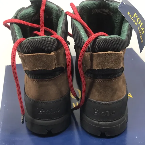 Polo Ralph Lauren Menś panelled lace-up boots Size 9D