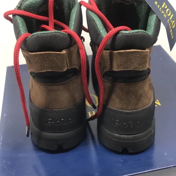 Polo Ralph Lauren Menś panelled lace-up boots Size 9D
