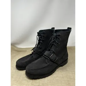 Polo Ralph Lauren Ranger Black Mid Calf Leather Boots Men’s Size 11D