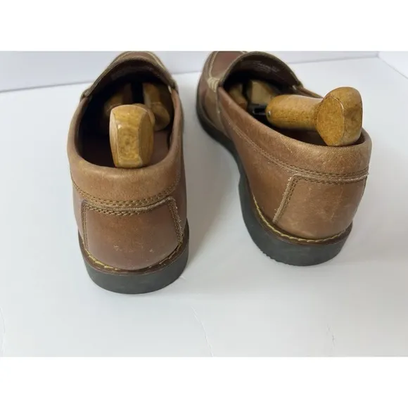 Polo Ralph Lauren Sport Leather Penny Loafers Slip On Mens 13D Brown Academia
