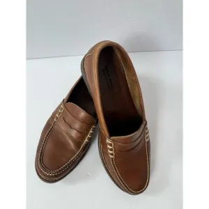 Polo Ralph Lauren Sport Leather Penny Loafers Slip On Mens 13D Brown Academia