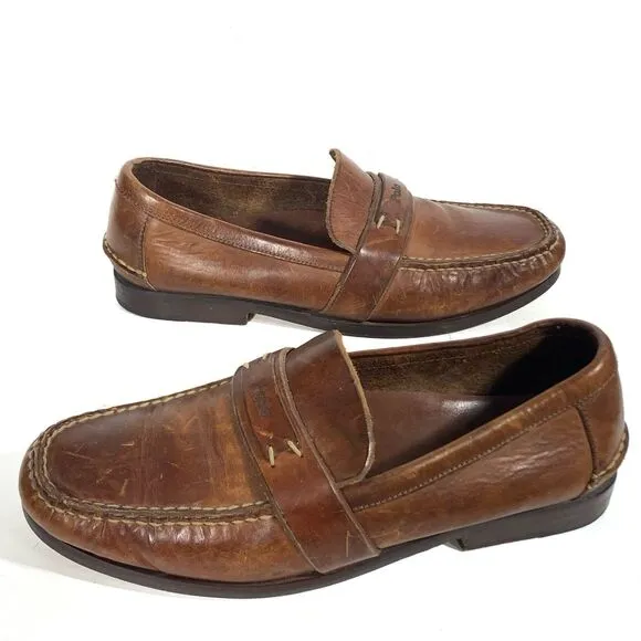 Polo Ralph Lauren Vintage Penny Loafers Mens Size 9D Made In Brazil