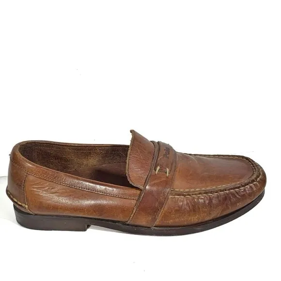 Polo Ralph Lauren Vintage Penny Loafers Mens Size 9D Made In Brazil