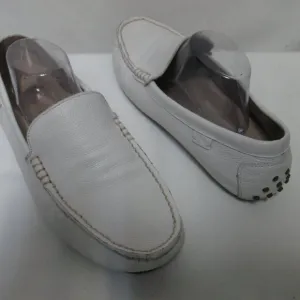 POLO Ralph Lauren Woodley Leather driving shoes loafers white Men Size Sz 11 M