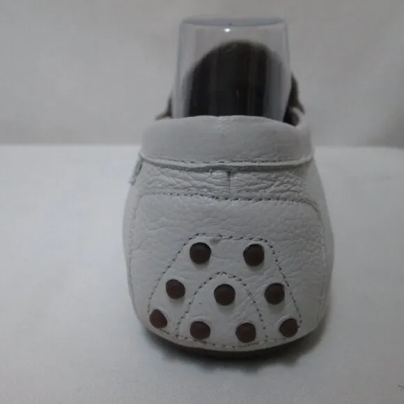 POLO Ralph Lauren Woodley Leather driving shoes loafers white Men Size Sz 11 M