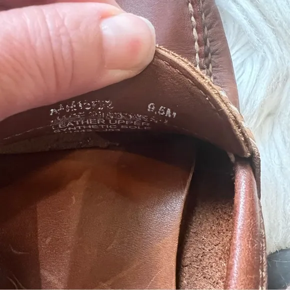 Polo Sport Ralph Lauren Brown Leather Slip On Penny Loafers Men’s Size 9.5M