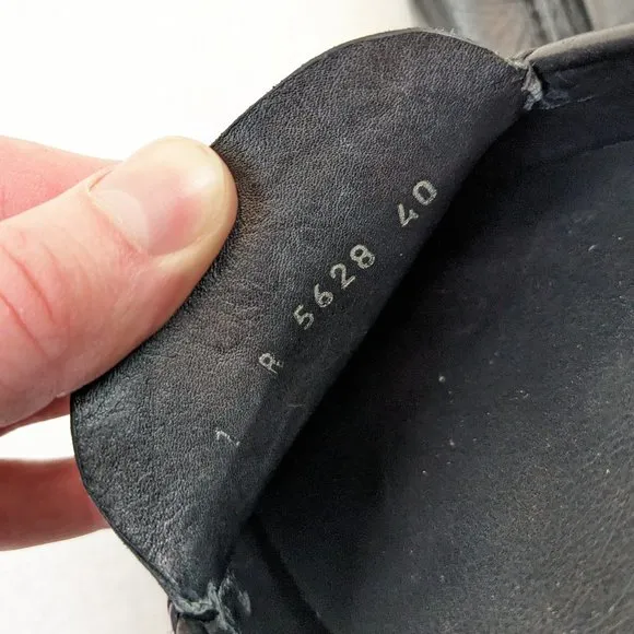 PRADA black driving mule loafer leather