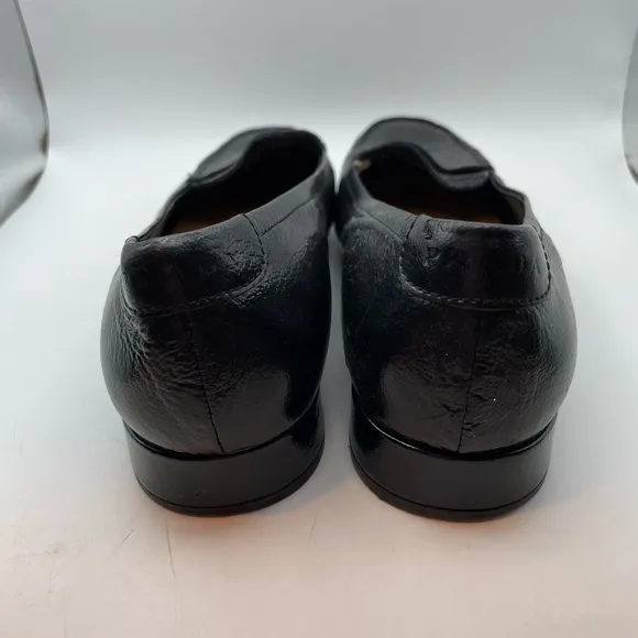 Prada black leather penny loafers women’s EU 37.5