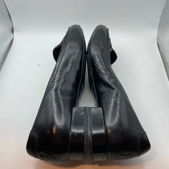 Prada black leather penny loafers women’s EU 37.5