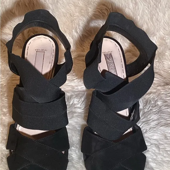 Prada black slingback sandals size 8