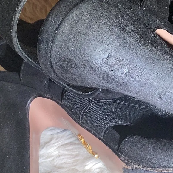 Prada black slingback sandals size 8