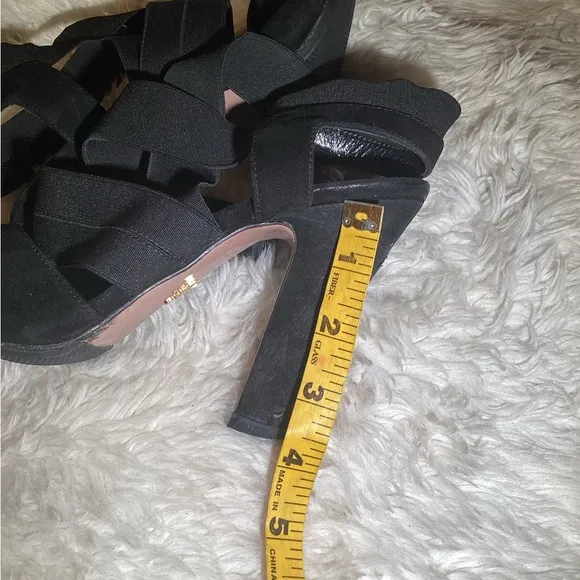 Prada black slingback sandals size 8