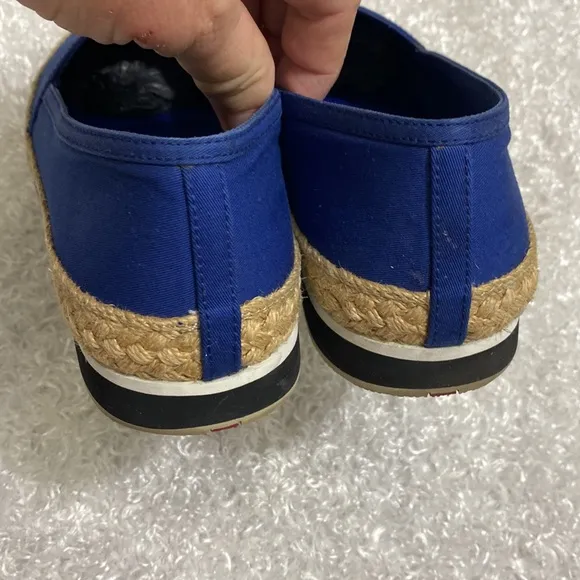 Prada Ladies Size 6 1/2 Blue Espadrilles Shoes