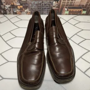 Prada Men’s Brown Calfskin Rubber Sole Penny Loafers size 7