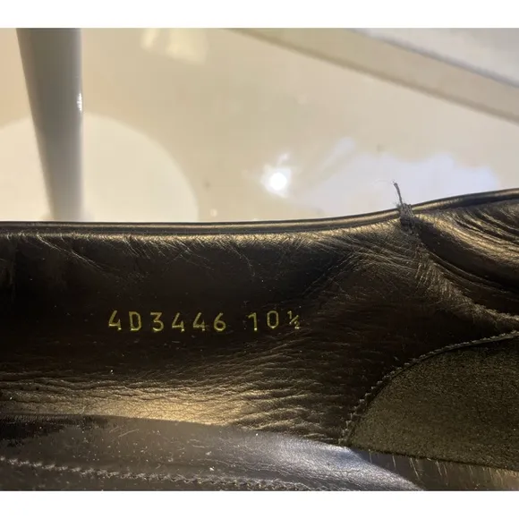 PRADA men’s spazzolato rois leather penny loafers in black sz 10.5