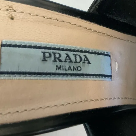 PRADA Sling Back Open Toe Sandals