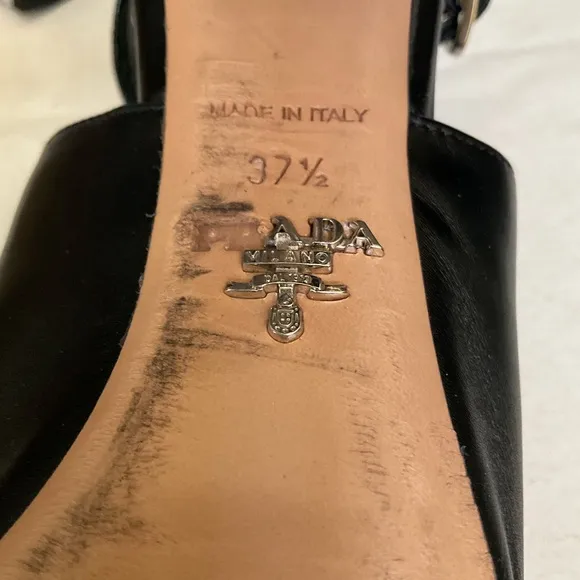 PRADA Sling Back Open Toe Sandals