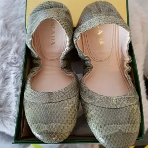 Prada Snakeskin foldable flats