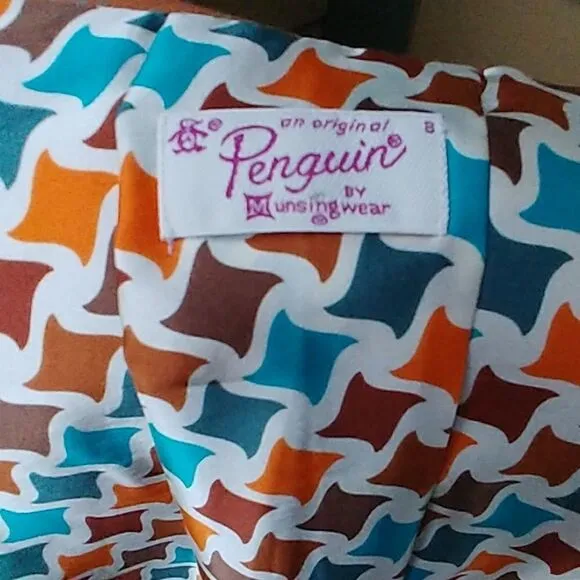 Preppy Penguin Salmon Turquoise Plaid Blazer