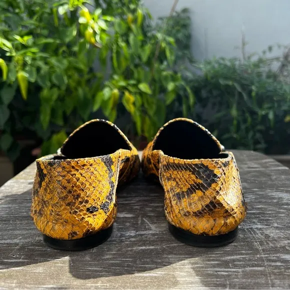 PROENZA SCHOULER Snake Skin Buckle Loafers