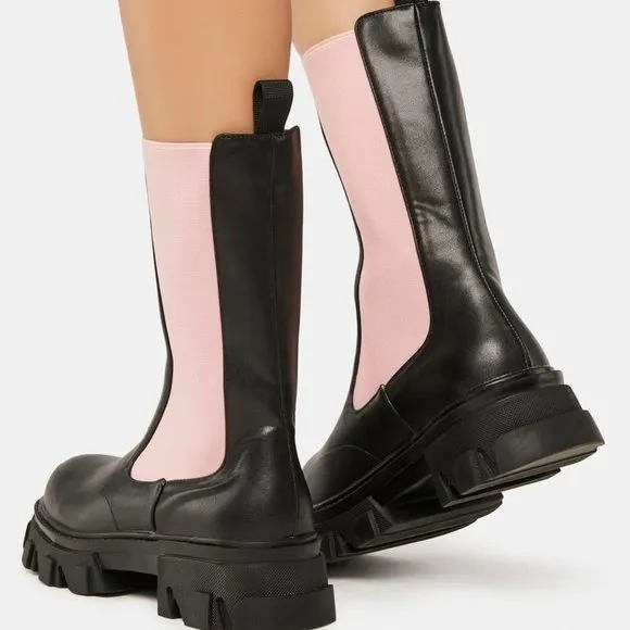 Public Desire  PINK KYRA  Chelsea Boots  ( BRAND NEW !!!! )