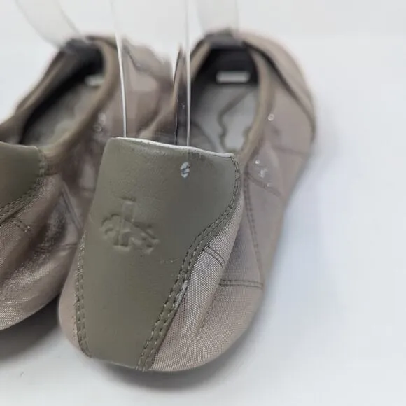 Puma Ballet Flats Rhythm Shine Foldable Gold Size 6